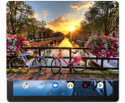 B2Ctelecom Lenovo Tab E10 Hippe Hoesje Amsterdamse Grachten