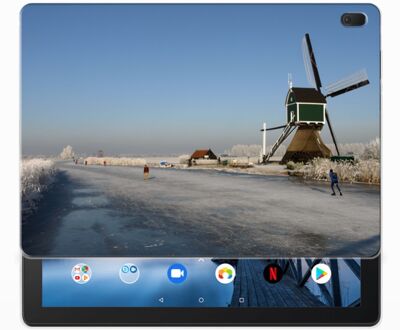 B2Ctelecom Lenovo Tab E10 Hippe Hoesje Schaatsers Friesland