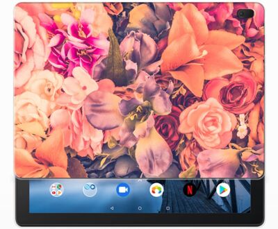 B2Ctelecom Lenovo Tab E10 Siliconen Hoesje Bosje Bloemen