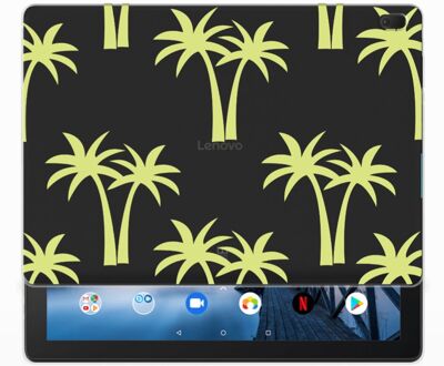 B2Ctelecom Lenovo Tab E10 Siliconen Hoesje Palmtrees