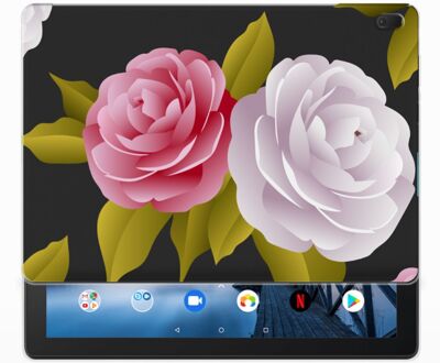 B2Ctelecom Lenovo Tab E10 Siliconen Hoesje Roses