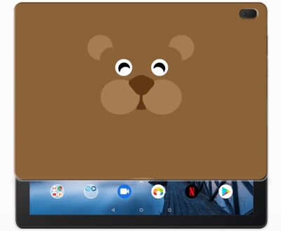 B2Ctelecom Lenovo Tab E10 Tablet Back Cover Bear Brown