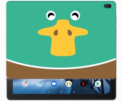 B2Ctelecom Lenovo Tab E10 Tablet Back Cover Duck