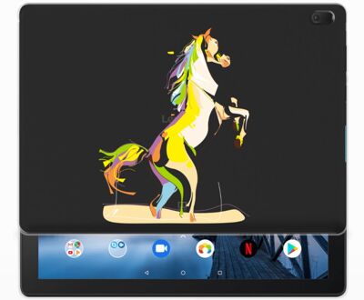 B2Ctelecom Lenovo Tab E10 Tablet Back Cover Horse Color