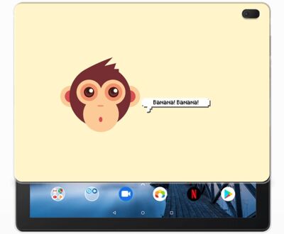 B2Ctelecom Lenovo Tab E10 Tablet Back Cover Monkey