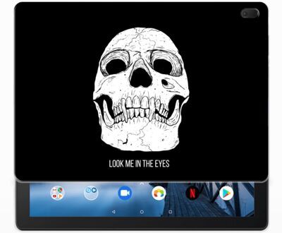 B2Ctelecom Lenovo Tab E10 Tablet BackCover Skull Eyes