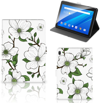 B2Ctelecom Lenovo Tab E10 Tablet Cover Dogwood Flowers