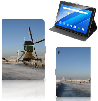 B2Ctelecom Lenovo Tab E10 Tablet Flip Case Schaatsers Friesland