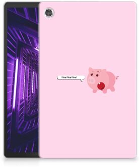 B2Ctelecom Lenovo Tab M10 Plus Silicone hoesje Pig Mud met transparant zijkanten