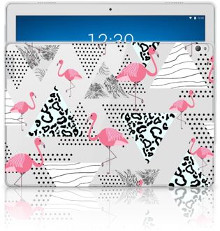 B2Ctelecom Lenovo Tab P10 Back Case Flamingo Triangle