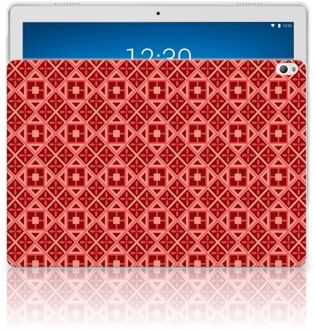 B2Ctelecom Lenovo Tab P10 Hippe Hoes Batik Red