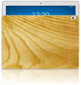 B2Ctelecom Lenovo Tab P10 Silicone Tablet Hoes Licht Hout