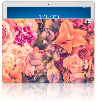 B2Ctelecom Lenovo Tab P10 Siliconen Hoesje Bosje Bloemen