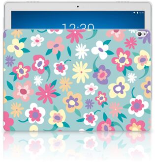 B2Ctelecom Lenovo Tab P10 Siliconen Hoesje Flower Power