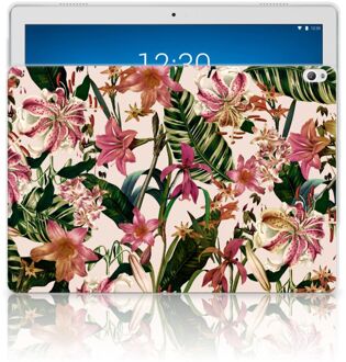 B2Ctelecom Lenovo Tab P10 Siliconen Hoesje Flowers