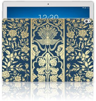 B2Ctelecom Lenovo Tab P10 Siliconen Hoesje Golden Flowers