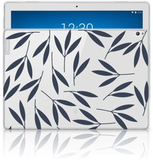 B2Ctelecom Lenovo Tab P10 Siliconen Hoesje Leaves Blue