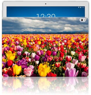 B2Ctelecom Lenovo Tab P10 Siliconen Hoesje Tulpen