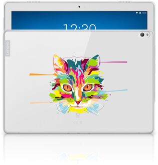 B2Ctelecom Lenovo Tab P10 Tablet Back Cover Cat Color