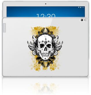 B2Ctelecom Lenovo Tab P10 Tablet BackCover Skull Gold