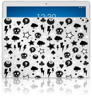 B2Ctelecom Lenovo Tab P10 Tablet BackCover Zilver Punk