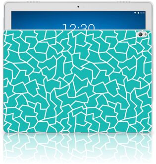 B2Ctelecom Lenovo Tab P10 Tablethoes Design Cracks Blue