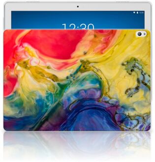 B2Ctelecom Lenovo Tab P10 Tablethoes Watercolor Dark