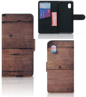 B2Ctelecom Leuk Case Alcatel 1B (2020) Hoesje Old Wood