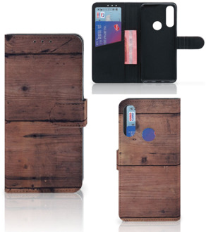 B2Ctelecom Leuk Case Alcatel 1S 2020 Hoesje Old Wood