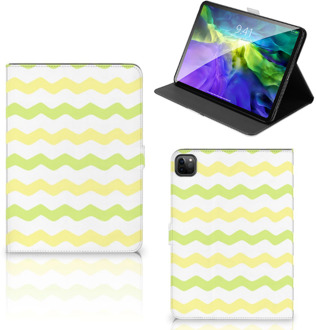 B2Ctelecom Leuk Case iPad Pro 11 (2020) Cover met Standaard Waves Yellow