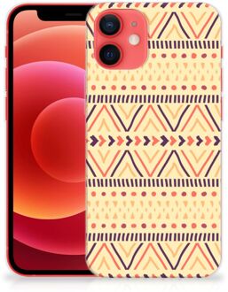 B2Ctelecom Leuk Case iPhone 12 Mini Telefoonhoesje Aztec Yellow