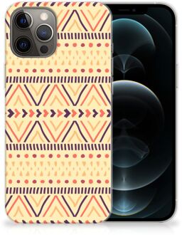 B2Ctelecom Leuk Case iPhone 12 Pro Max Telefoonhoesje Aztec Yellow