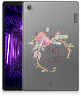 B2Ctelecom Leuk Case Lenovo Tab M10 HD (2de generatie) Cover Boho Text met doorzichte zijkanten