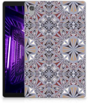 B2Ctelecom Leuk Case Lenovo Tab M10 HD (2de generatie) Hoesje Flower Tiles met doorzichte zijkanten