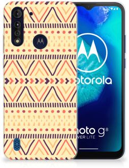 B2Ctelecom Leuk Case Motorola Moto G8 Power Lite Telefoonhoesje Aztec Yellow