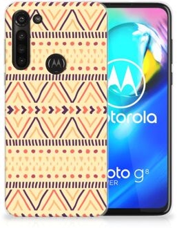 B2Ctelecom Leuk Case Motorola Moto G8 Power Telefoonhoesje Aztec Yellow