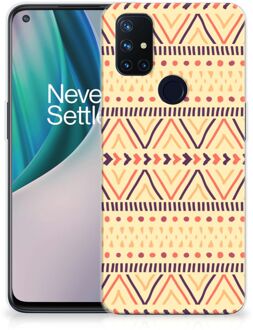 B2Ctelecom Leuk Case OnePlus Nord N10 5G Telefoonhoesje Aztec Yellow