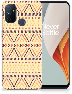 B2Ctelecom Leuk Case OnePlus Nord N100 Telefoonhoesje Aztec Yellow