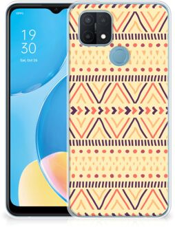 B2Ctelecom Leuk Case OPPO A15 Telefoonhoesje Aztec Yellow