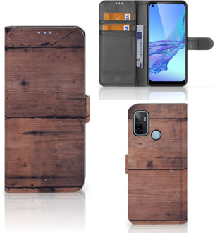 B2Ctelecom Leuk Case OPPO A53 | OPPO A53s Hoesje Old Wood