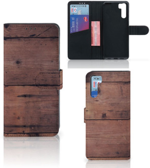 B2Ctelecom Leuk Case OPPO A91 | Reno3 Hoesje Old Wood