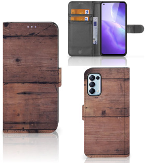 B2Ctelecom Leuk Case OPPO Find X3 Lite Hoesje Old Wood