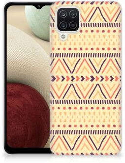 B2Ctelecom Leuk Case Samsung Galaxy A12 Telefoonhoesje Aztec Yellow