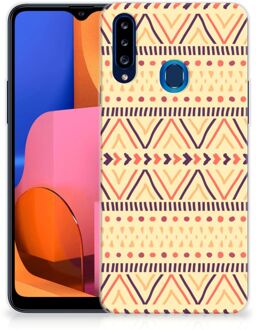 B2Ctelecom Leuk Case Samsung Galaxy A20s Telefoonhoesje Aztec Yellow