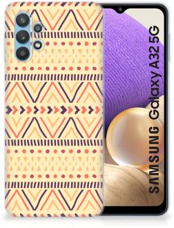 B2Ctelecom Leuk Case Samsung Galaxy A32 5G Telefoonhoesje Aztec Yellow