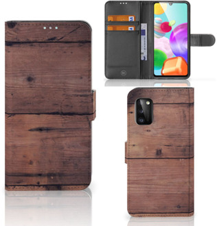 B2Ctelecom Leuk Case Samsung Galaxy A41 Hoesje Old Wood