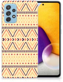 B2Ctelecom Leuk Case Samsung Galaxy A72 Telefoonhoesje Aztec Yellow