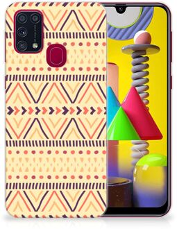 B2Ctelecom Leuk Case Samsung Galaxy M31 Telefoonhoesje Aztec Yellow