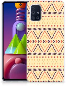 B2Ctelecom Leuk Case Samsung Galaxy M51 Telefoonhoesje Aztec Yellow