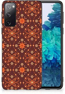 B2Ctelecom Leuk Case Samsung Galaxy S20 Smartphone Hoesje met Zwarte rand Batik Brown